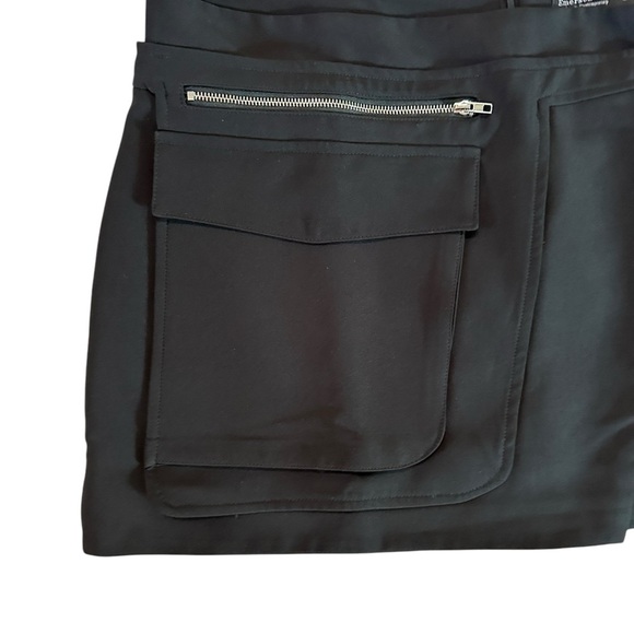 Emerson Lang Young Contemporary Black Buckle Belt Mini Skirt Size XL NWT - Picture 15 of 17